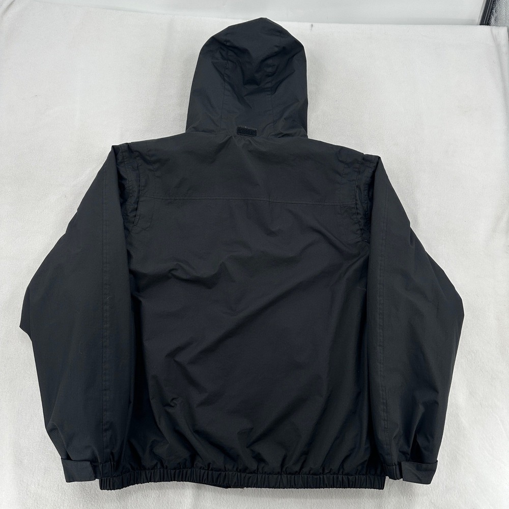 Free Country Men XXL Ripstop Black Hooded Wind Water Resistant Coat Warm Jacket